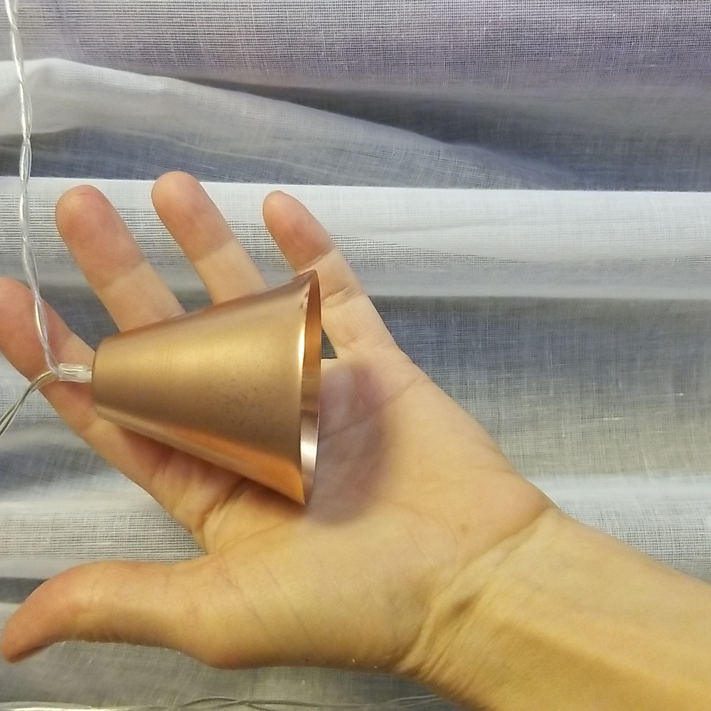 Merkury Metallic Cone String Light - Picture 3 of 3